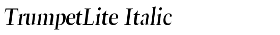 TrumpetLite Italic - Download Thousands of Free Fonts at FontZone.net