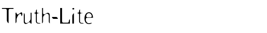 Truth-Lite - Download Thousands of Free Fonts at FontZone.net