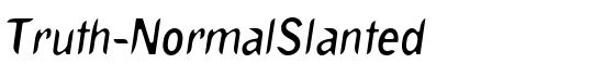Truth-NormalSlanted - Download Thousands of Free Fonts at FontZone.net