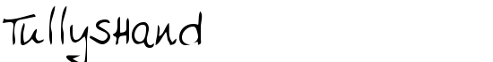 TullysHand - Download Thousands of Free Fonts at FontZone.net