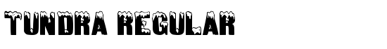 Tundra Regular - Download Thousands of Free Fonts at FontZone.net