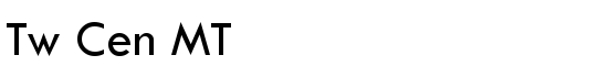 Tw Cen MT - Download Thousands of Free Fonts at FontZone.net