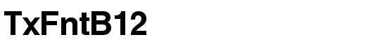 TxFntB12 - Download Thousands of Free Fonts at FontZone.net