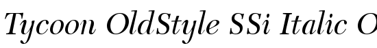 Tycoon OldStyle SSi Italic Old Style Figures - Download Thousands of Free Fonts at FontZone.net