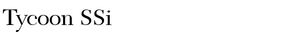 Tycoon SSi - Download Thousands of Free Fonts at FontZone.net