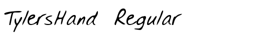 TylersHand Regular - Download Thousands of Free Fonts at FontZone.net