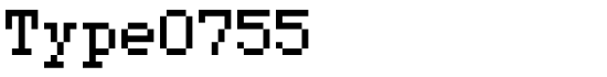 Type0755 - Download Thousands of Free Fonts at FontZone.net