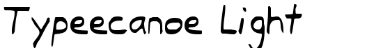Typeecanoe Light - Download Thousands of Free Fonts at FontZone.net