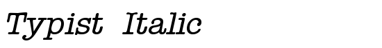 Typist Italic - Download Thousands of Free Fonts at FontZone.net