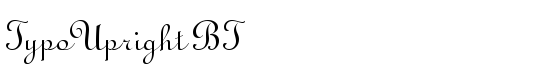 TypoUpright BT - Download Thousands of Free Fonts at FontZone.net