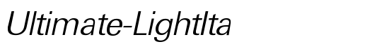 Ultimate-LightIta - Download Thousands of Free Fonts at FontZone.net