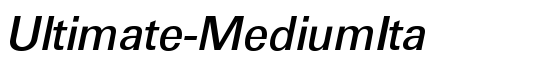 Ultimate-MediumIta - Download Thousands of Free Fonts at FontZone.net