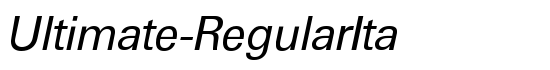 Ultimate-RegularIta - Download Thousands of Free Fonts at FontZone.net