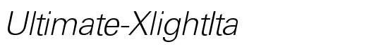 Ultimate-XlightIta - Download Thousands of Free Fonts at FontZone.net