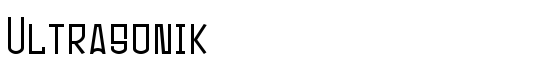 Ultrasonik - Download Thousands of Free Fonts at FontZone.net