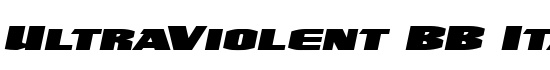 UltraViolent BB Italic - Download Thousands of Free Fonts at FontZone.net