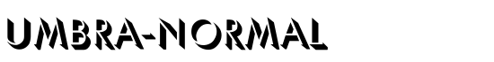 Umbra-Normal - Download Thousands of Free Fonts at FontZone.net