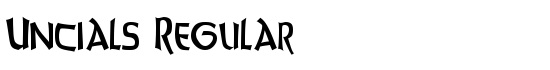 Uncials Regular - Download Thousands of Free Fonts at FontZone.net