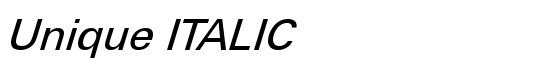 Unique ITALIC - Download Thousands of Free Fonts at FontZone.net