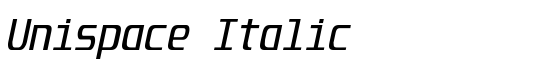 Unispace Italic - Download Thousands of Free Fonts at FontZone.net