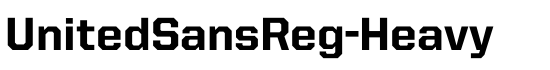 UnitedSansReg-Heavy - Download Thousands of Free Fonts at FontZone.net