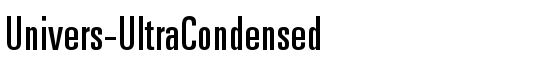 Univers-UltraCondensed - Download Thousands of Free Fonts at FontZone.net