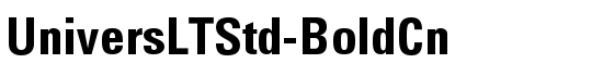 UniversLTStd-BoldCn - Download Thousands of Free Fonts at FontZone.net