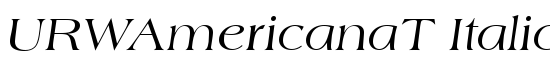 URWAmericanaT Italic - Download Thousands of Free Fonts at FontZone.net