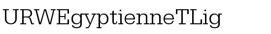 URWEgyptienneTLig - Download Thousands of Free Fonts at FontZone.net