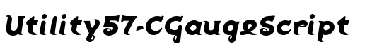 Utility57-CGaugeScript - Download Thousands of Free Fonts at FontZone.net
