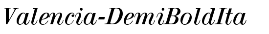 Valencia-DemiBoldIta - Download Thousands of Free Fonts at FontZone.net