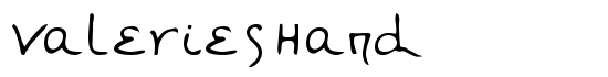 ValeriesHand - Download Thousands of Free Fonts at FontZone.net