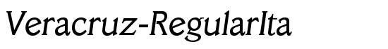 Veracruz-RegularIta - Download Thousands of Free Fonts at FontZone.net