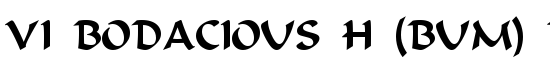 VI Bodacious H (Bum) Normal - Download Thousands of Free Fonts at FontZone.net