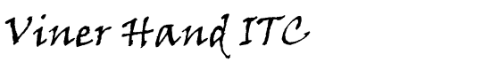 Viner Hand ITC - Download Thousands of Free Fonts at FontZone.net