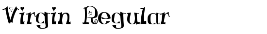 Virgin Regular - Download Thousands of Free Fonts at FontZone.net