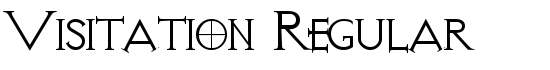 Visitation Regular - Download Thousands of Free Fonts at FontZone.net