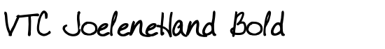 VTC JoeleneHand Bold - Download Thousands of Free Fonts at FontZone.net