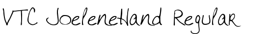 VTC JoeleneHand Regular - Download Thousands of Free Fonts at FontZone.net