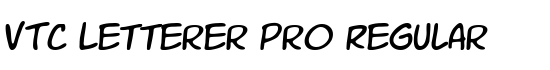 VTC Letterer Pro Regular - Download Thousands of Free Fonts at FontZone.net
