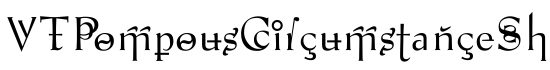 VTPompousCircumstanceShapely - Download Thousands of Free Fonts at FontZone.net