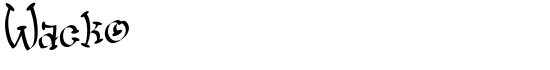 Wacko - Download Thousands of Free Fonts at FontZone.net