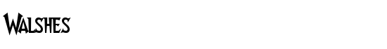 Walshes - Download Thousands of Free Fonts at FontZone.net