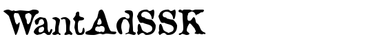 WantAdSSK - Download Thousands of Free Fonts at FontZone.net