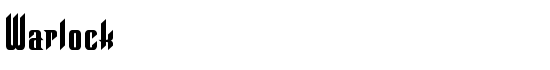 Warlock - Download Thousands of Free Fonts at FontZone.net