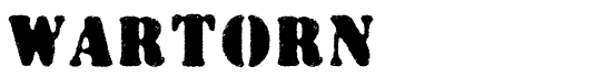Wartorn - Download Thousands of Free Fonts at FontZone.net