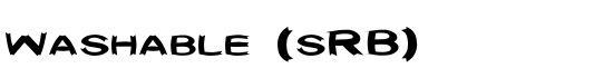 Washable (sRB) - Download Thousands of Free Fonts at FontZone.net