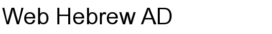 Web Hebrew AD - Download Thousands of Free Fonts at FontZone.net