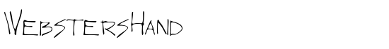 WebstersHand - Download Thousands of Free Fonts at FontZone.net