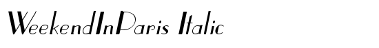 WeekendInParis Italic - Download Thousands of Free Fonts at FontZone.net